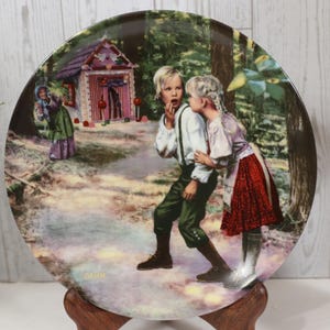 HANSEL and GRETEL 1981 COLLECTORS Plate, Charles Gehm Konigszelt Bayern Grimm