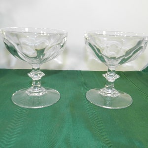 Rambouillet by Cristal D'arques-Durand, Set of 2 Champagne / Tall Sherbet. Beautiful Fine Crystal.