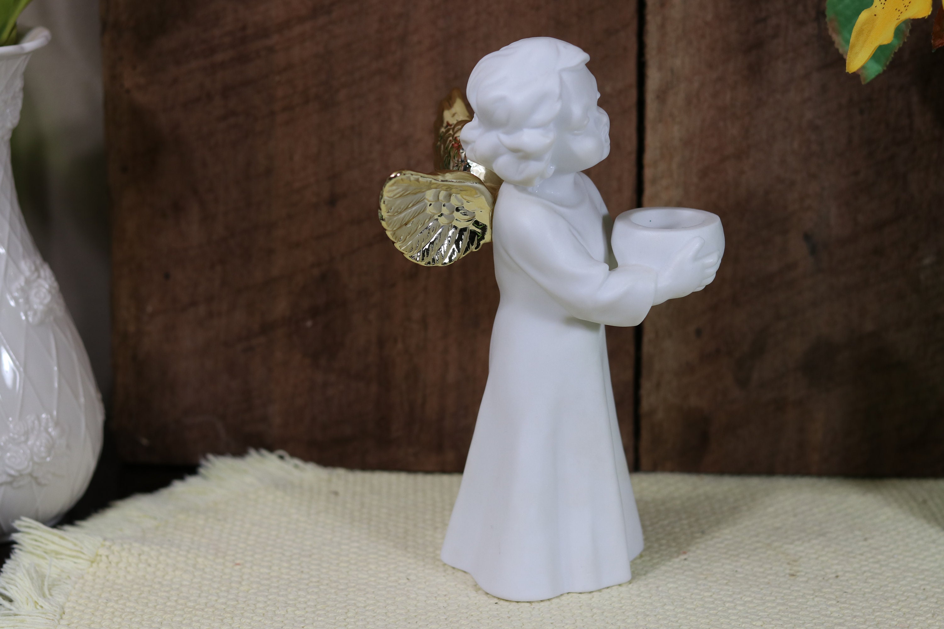 A Choir Angelcandle Holder Winter Silhouettesporcelain by Etsy
