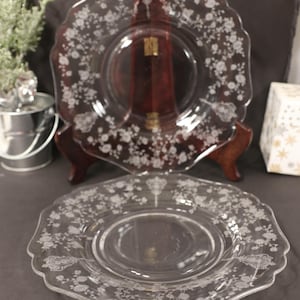 Cambridge Rose Point Plate - Etsy