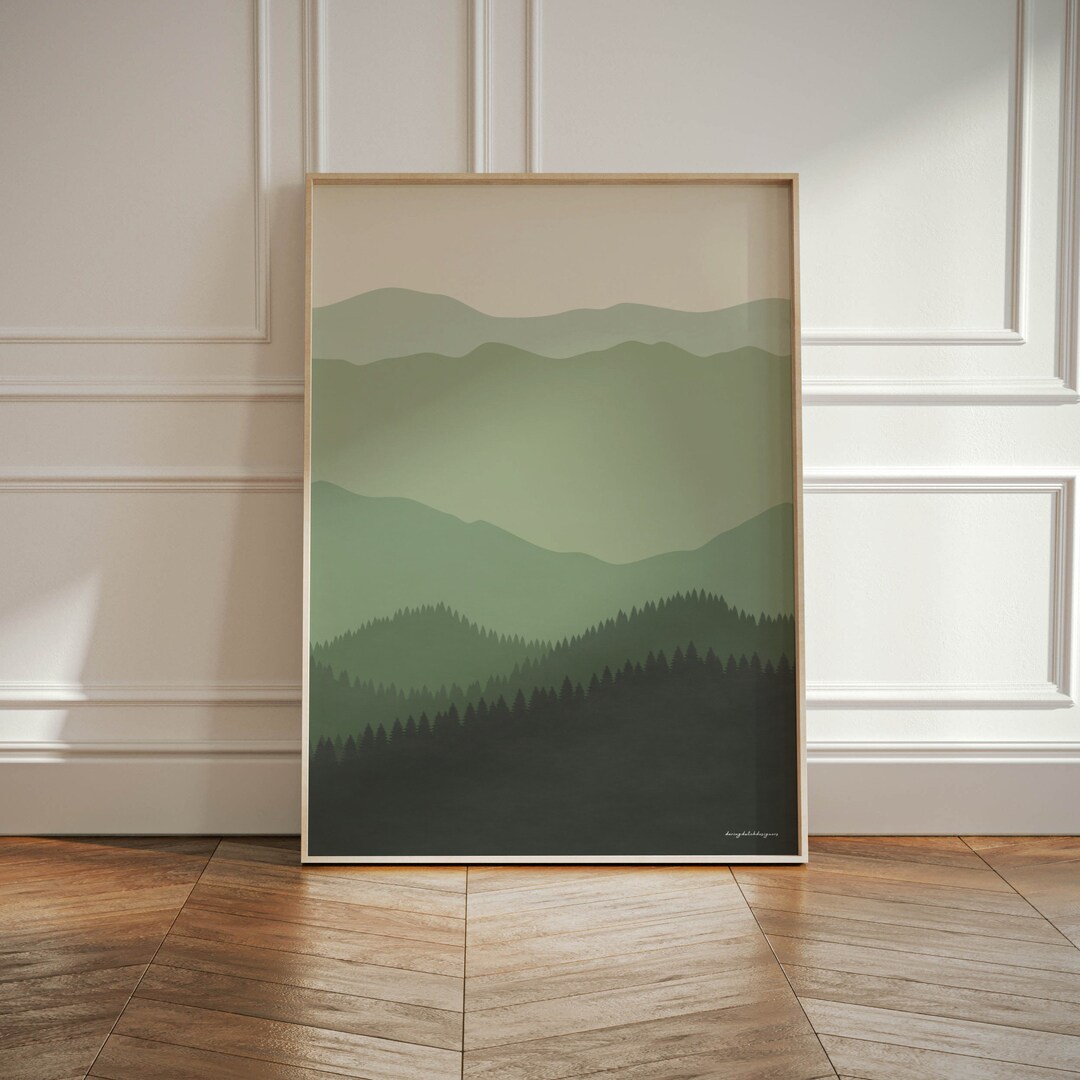 Blue Ridge Mountains Poster, Scenic Wonder of Tennessee Maryland North ...