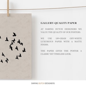 Gallery quality paper used in our posters.