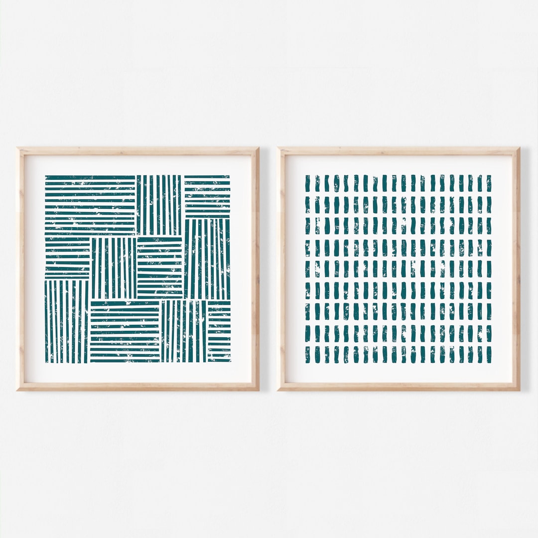 Teal Printable Wall Art Set of 2 8x8 Print Set of 2 10x10 Print Set of ...