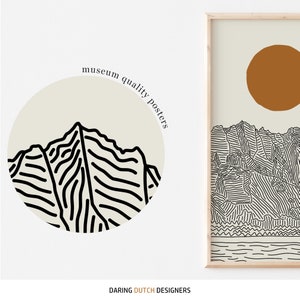 Line art print of Kauai Hawaii printed on museum quality posters.