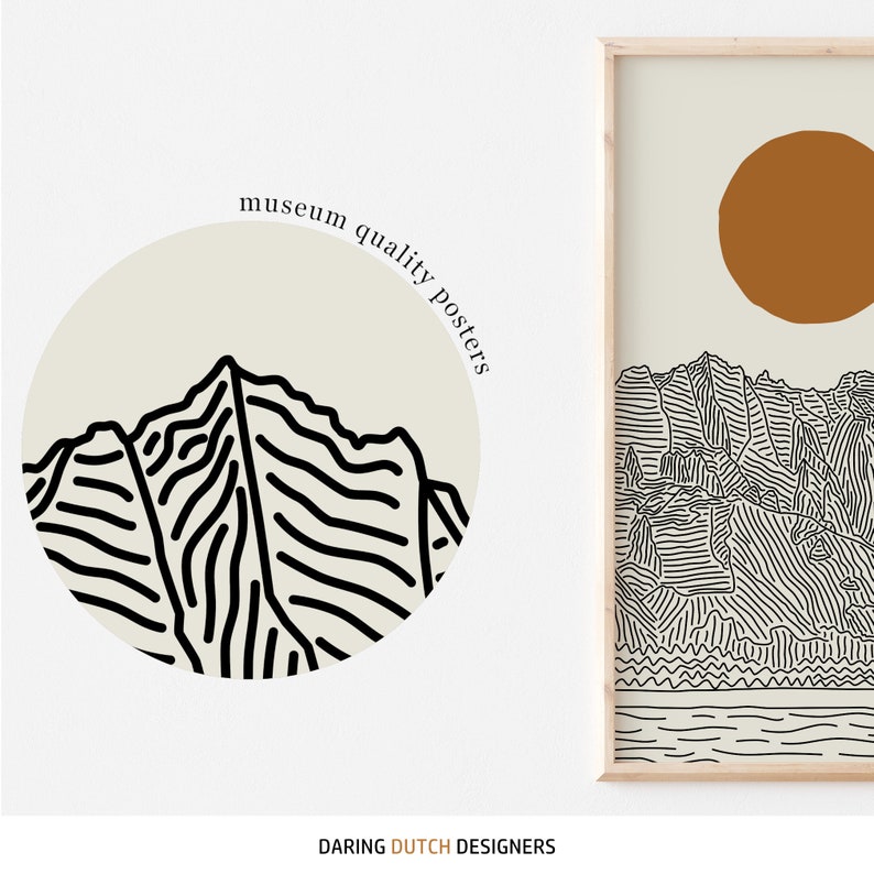 Line art print of Kauai Hawaii printed on museum quality posters.