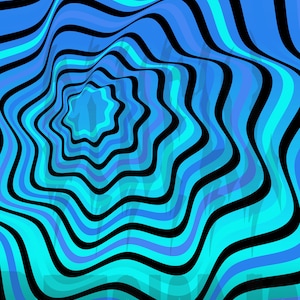 Cool Tone Optical Illusion iPhone Wallpaper