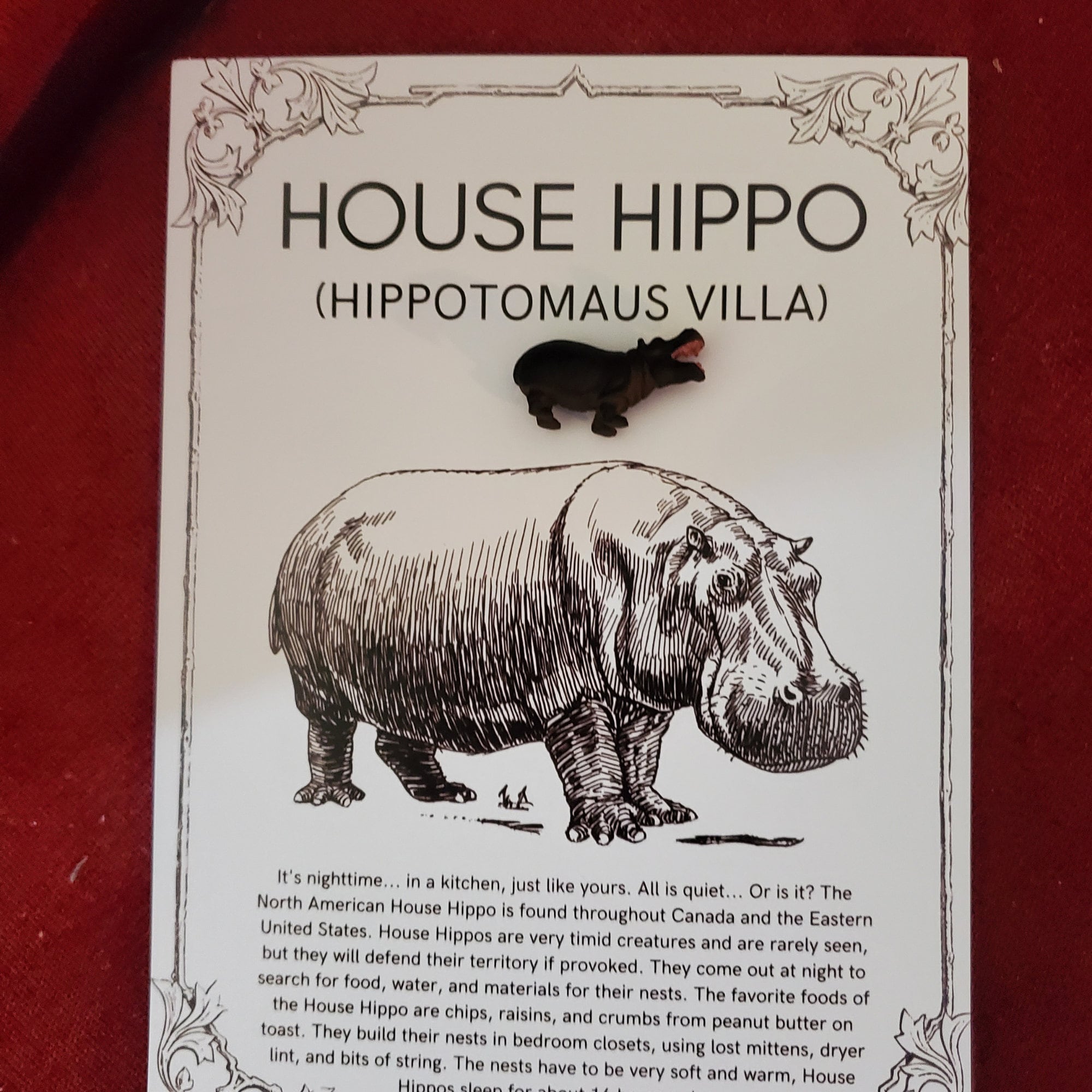 Quirky House Hippo Figurine A Unique Gift for the Hippo Etsy