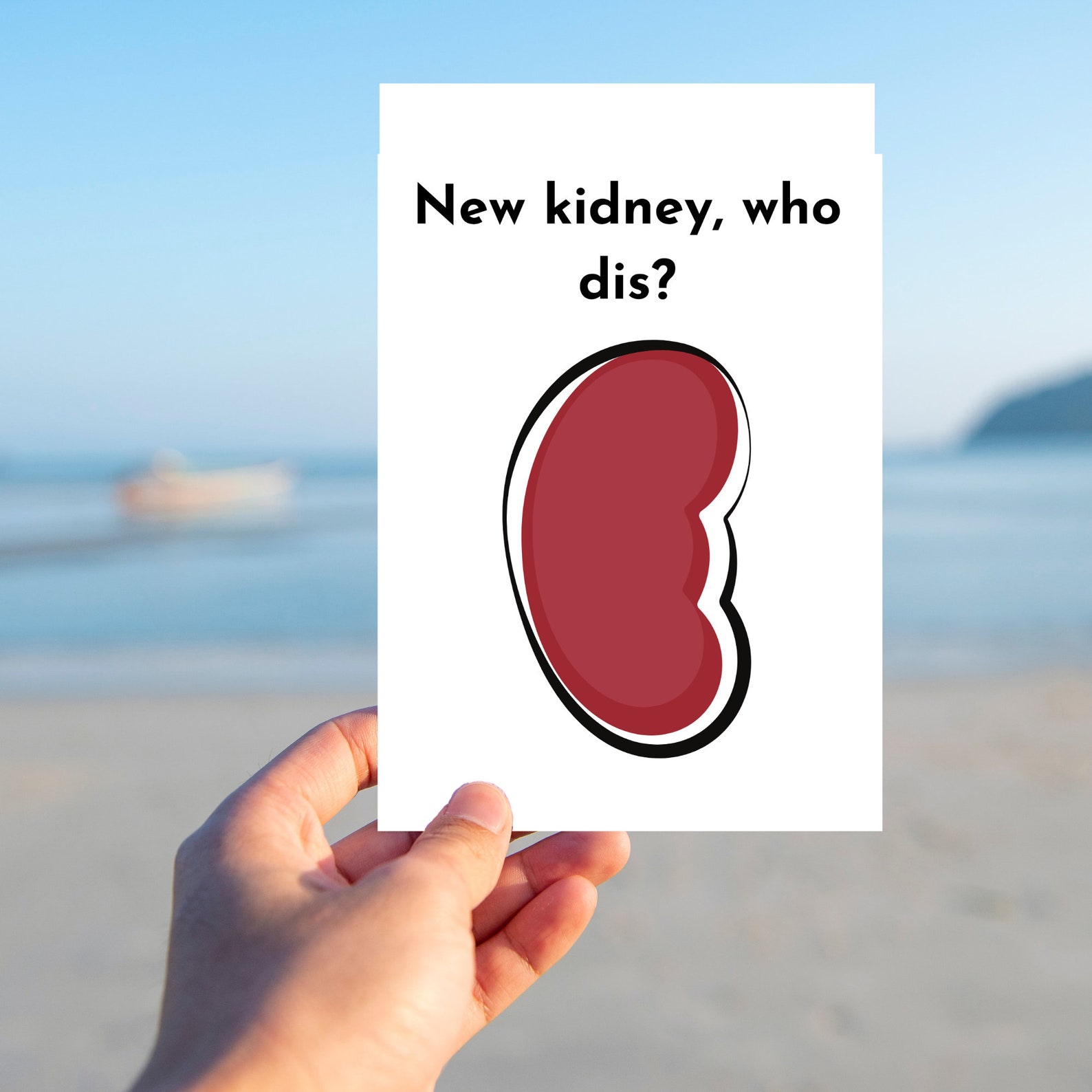New Kidney Who Dis Kidney Transplant Card Instant Print Etsy