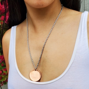 Sun Medallion Pendant .9999 Pure Copper EMF Shield