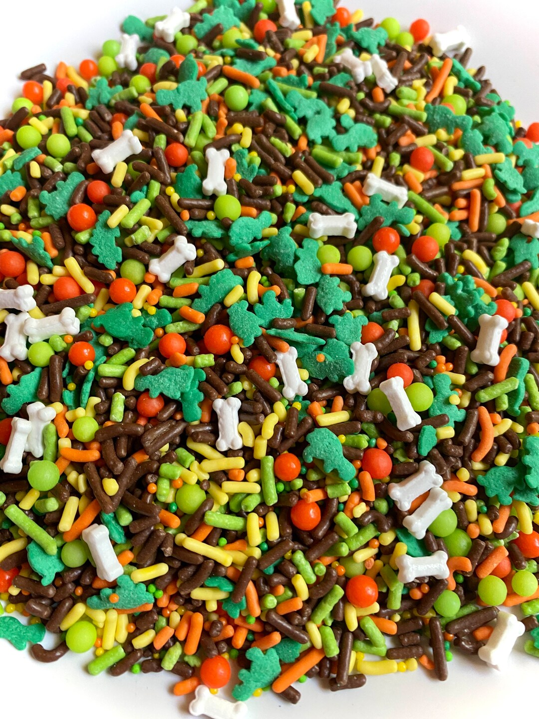 Dino Bash Edible Sprinkle Mix Cake Sprinkles Cupcake Etsy