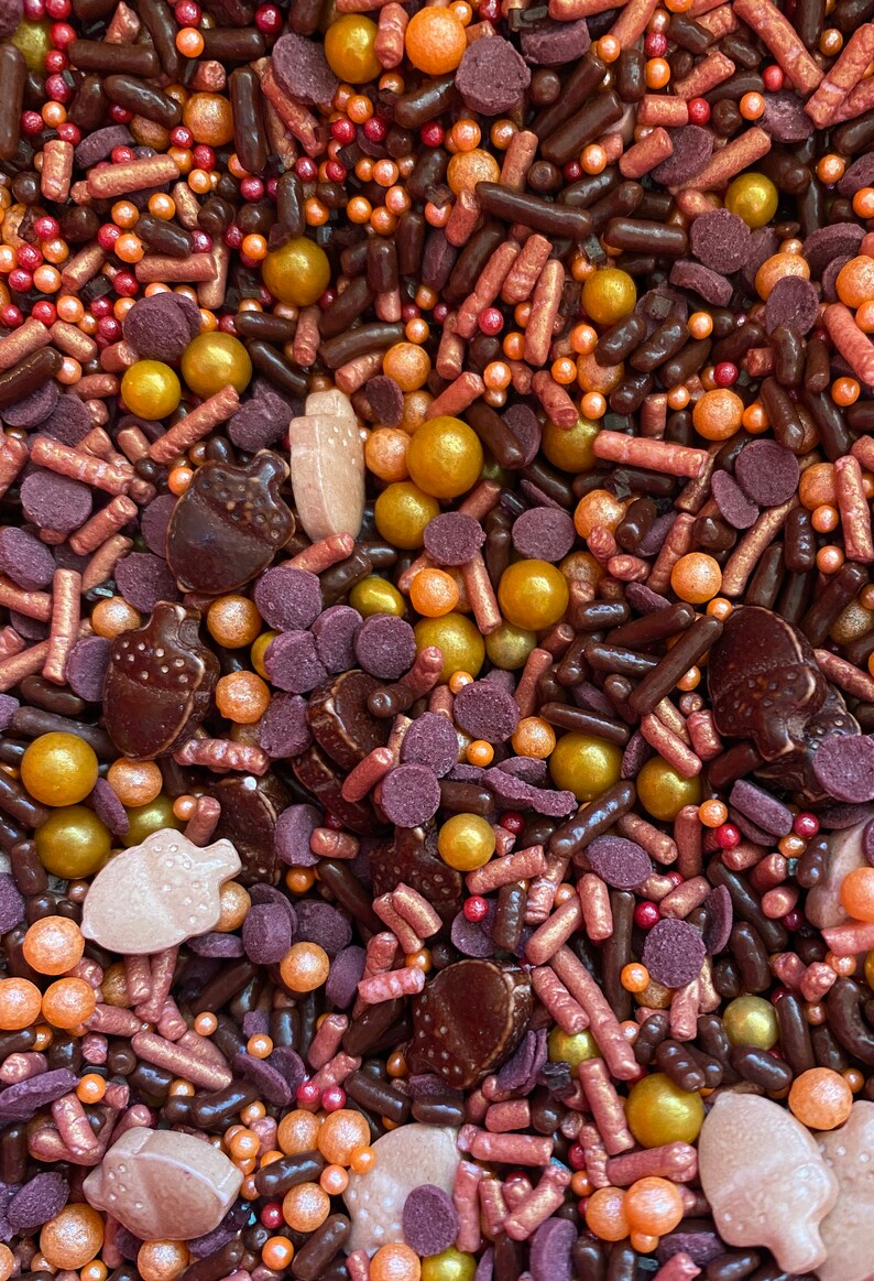 Elegantly Autumn Edible Sprinkle Mix 2oz Fall Sprinkles Etsy