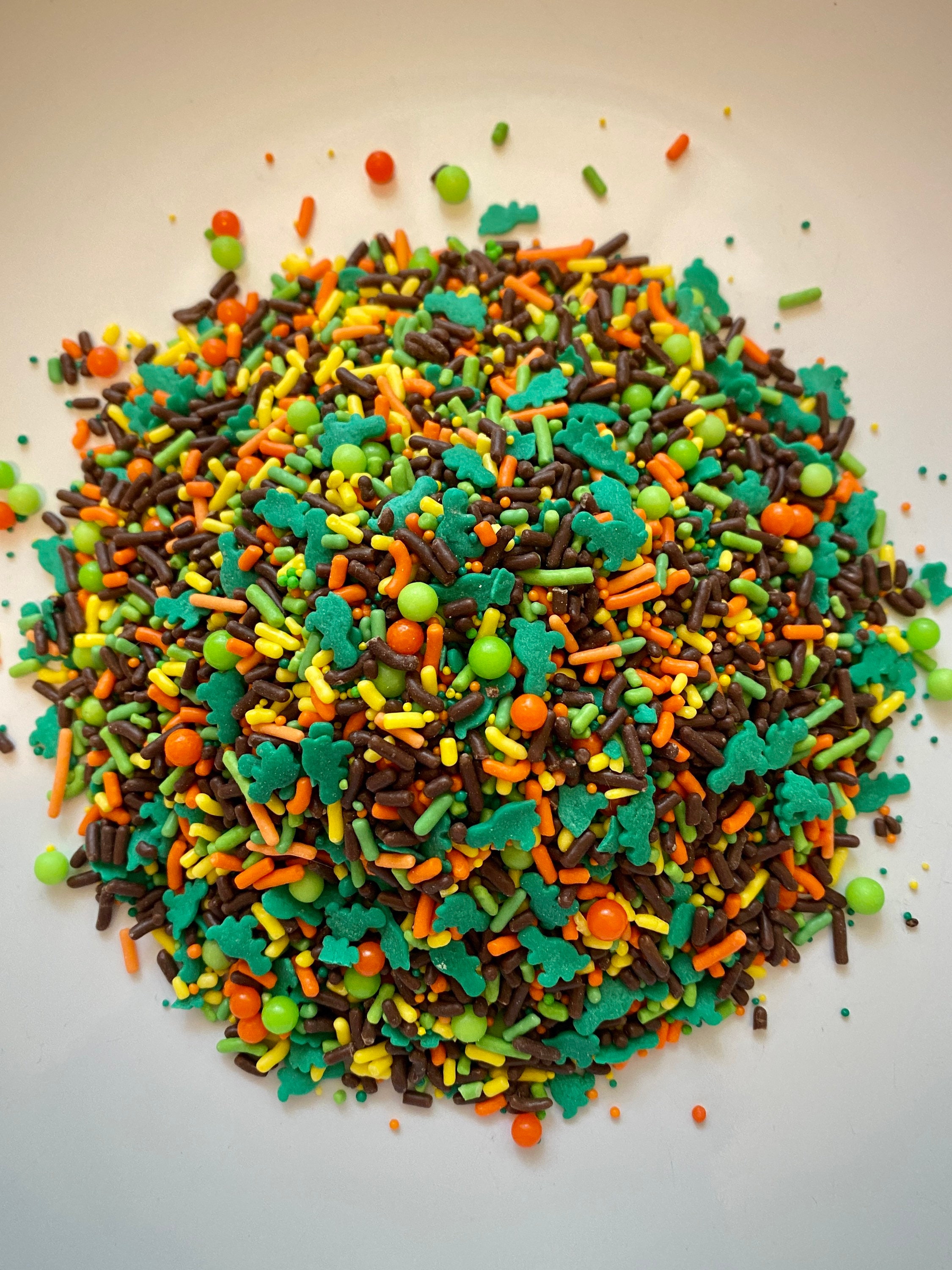 Dino Bash Edible Sprinkle Mix Cake Sprinkles Cupcake Etsy