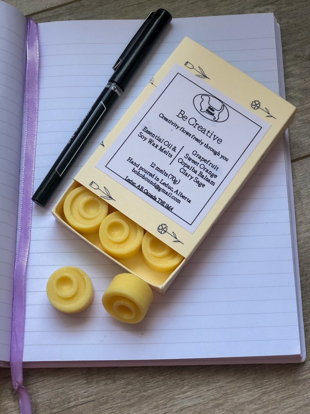 Natural Essential Oil Soy Wax Melts Be Creative Scent Etsy UK