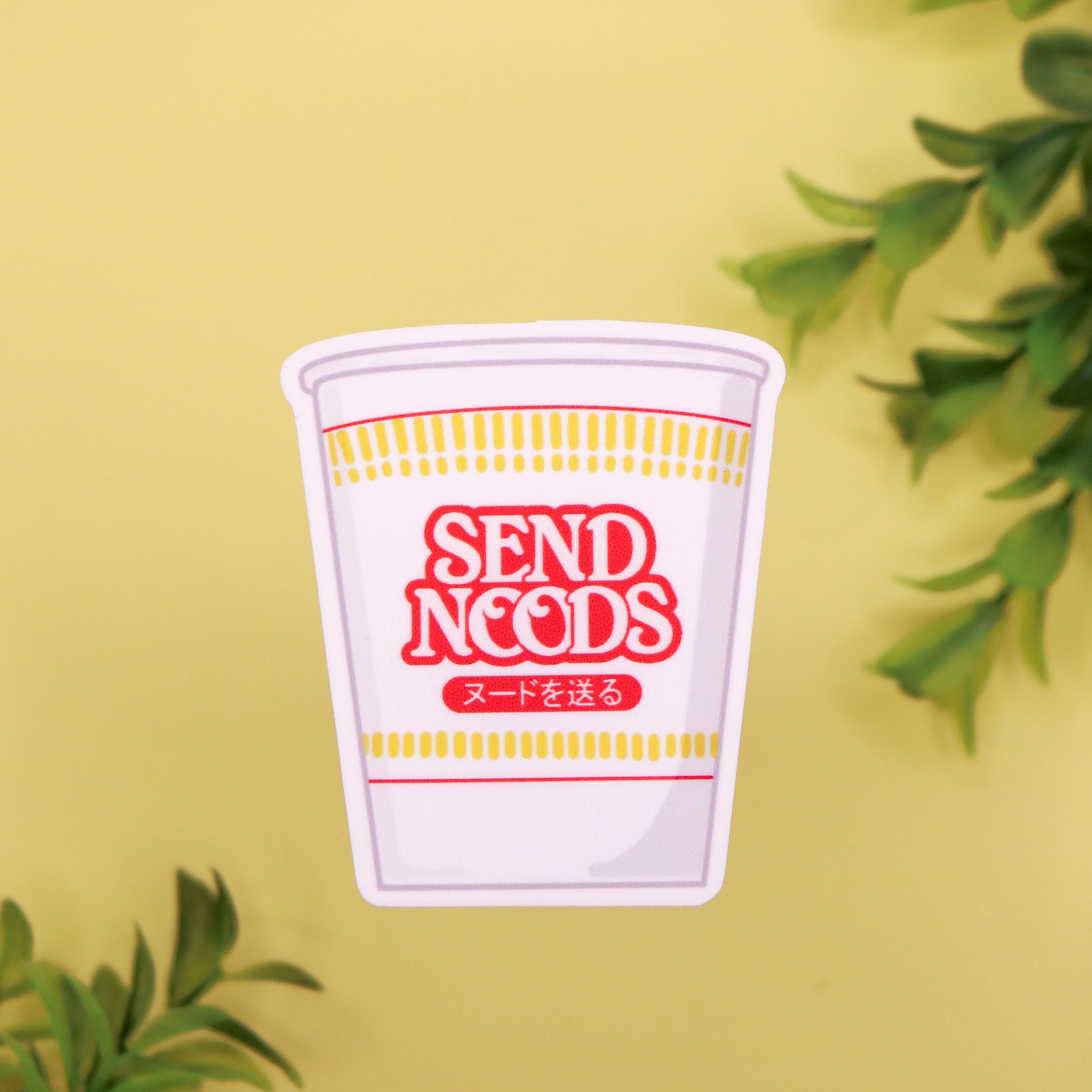 Send Noods Cup of Noodle Sticker Etsy
