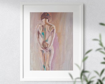 Nude, original oil painting