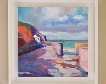 Porthgain, original framed oil painting