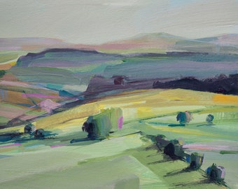 Countryside, Brecon Beacons, original painting