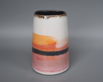 Porcelain landscape vase