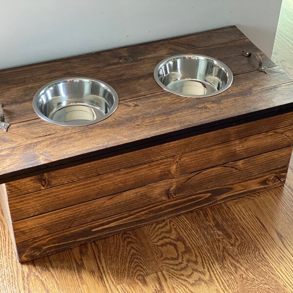 Rustic Dog Bowl Etsy