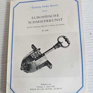 Vintage 1981 Sotheby Parke Bernet European Forging Auction Catalog Paperback