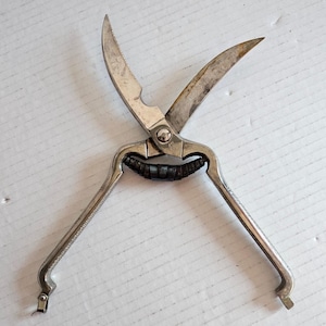 Vintage JA HENCKELS Stainless Steel Poultry Shears 10" Boning Meat Scissors