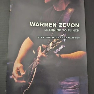 Vintage Warren Zevon Learning To Flinch, Solo Live Performances (1993) Poster