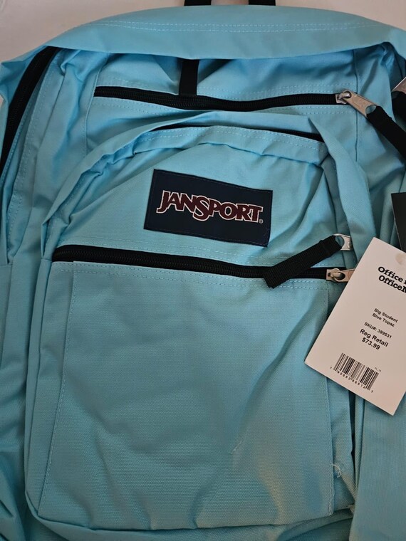 Jansport Big Student Blue Topaz Laptop Unisex School Backpack (JS00TDN70DC  Nwt - Etsy
