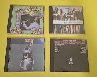 Vintage The Kinks CD Albums: Show-Biz, Lost & Found, Kronikles, Arthur