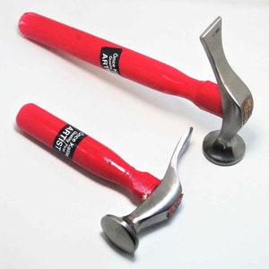 Shoemaker tool, Leather Craft Cobbler Hammer Stainless Steel Hammer, Wooden Handle