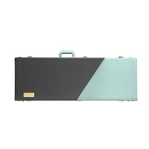 Brivata Electric Guitar Case for Strat, Tele and similar style solid body guitars (Teal/Charcoal)