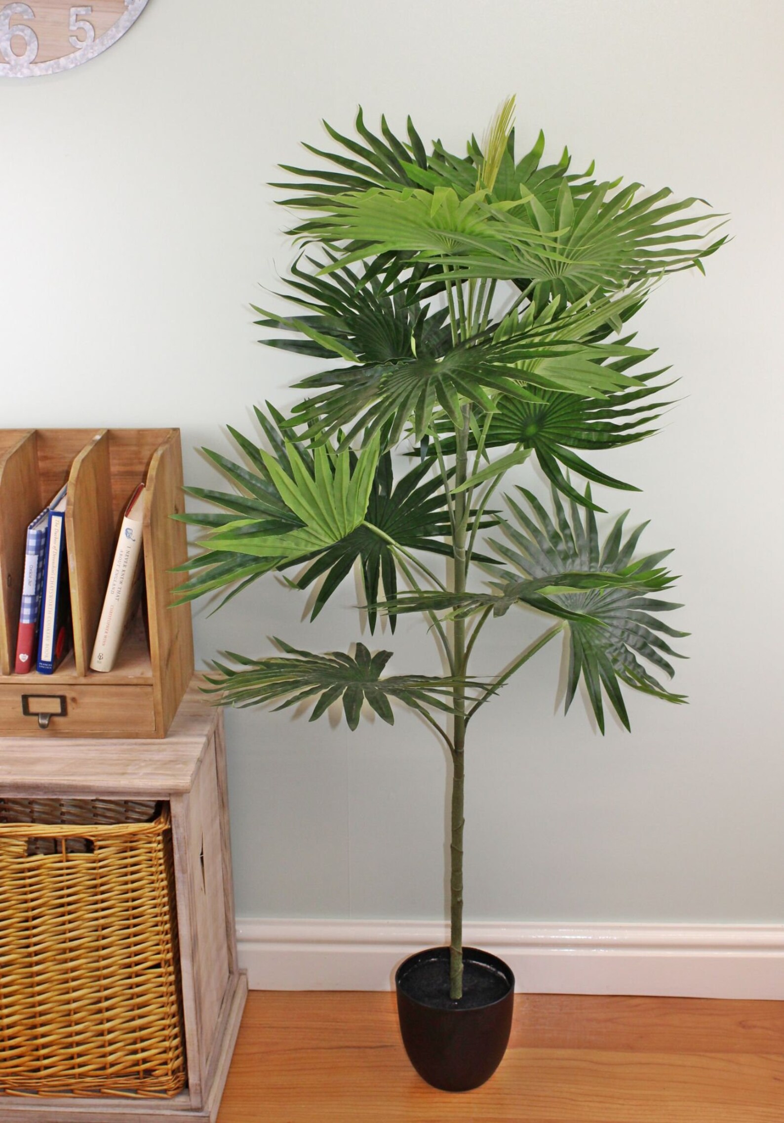 Artificial Fan Palm Tree with 14 leaves 140cm Etsy