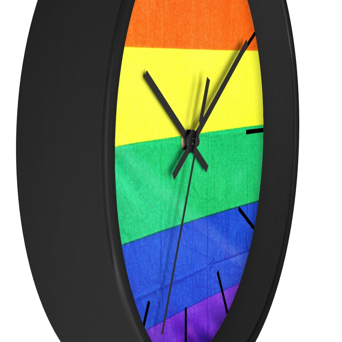 Gay Pride Rainbow Wall Clock LGBTQ Pride Clock Gay Pride Etsy