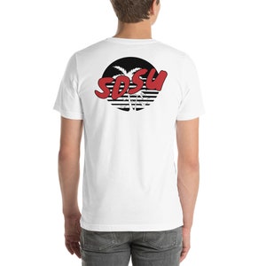 SDSU Retrowave T-shirt - white