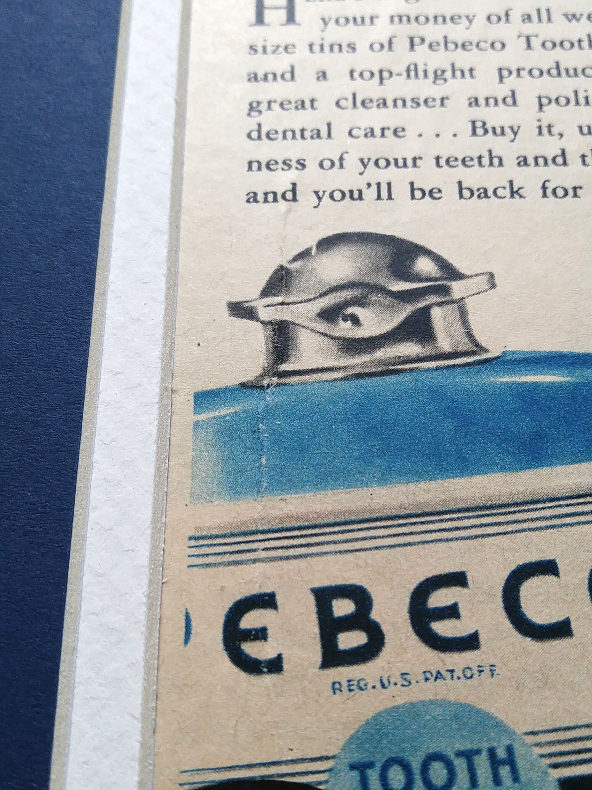 Pebeco Tooth Powder Original Ad From 1939 Look Magazine Matted 8x10 Ready to Frame Etsy UK