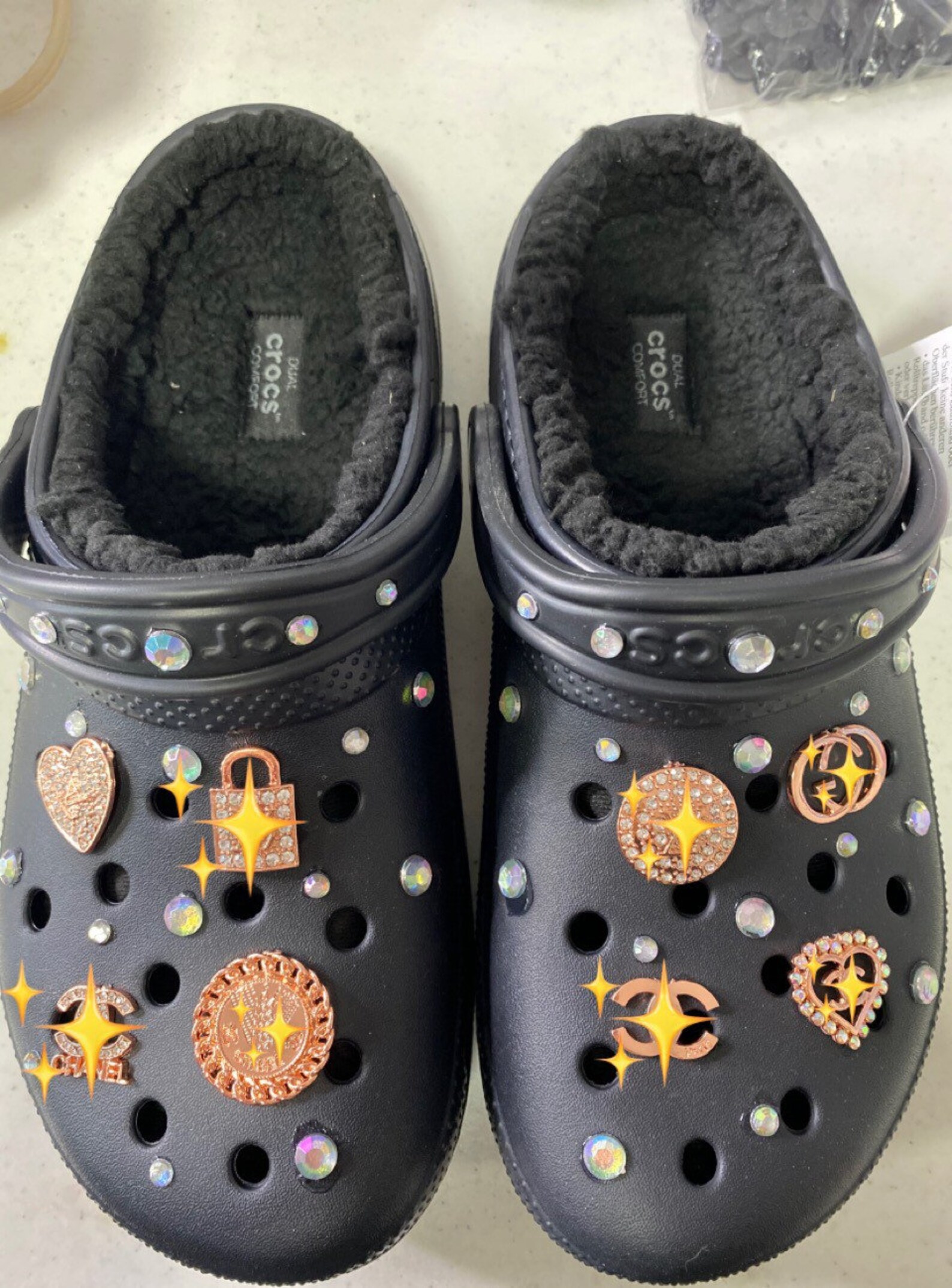 FUR LINED designer crocs Etsy