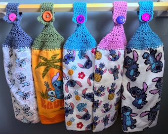 HANGING TOWELS Double Thickness - Disney Lilo & Stitch Themed