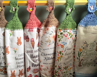 EASTER/SPRING Hanging Towels  for Grandma/Nana/Gigi/Mimi/Grammy