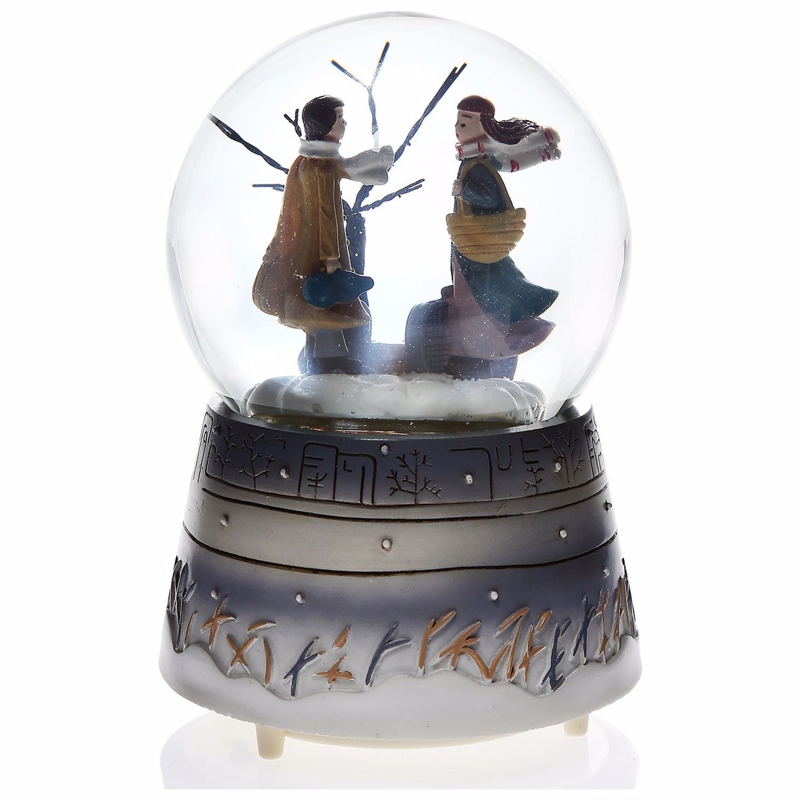 Personalized Snow Globe Musical Gift Valentine's Day Etsy