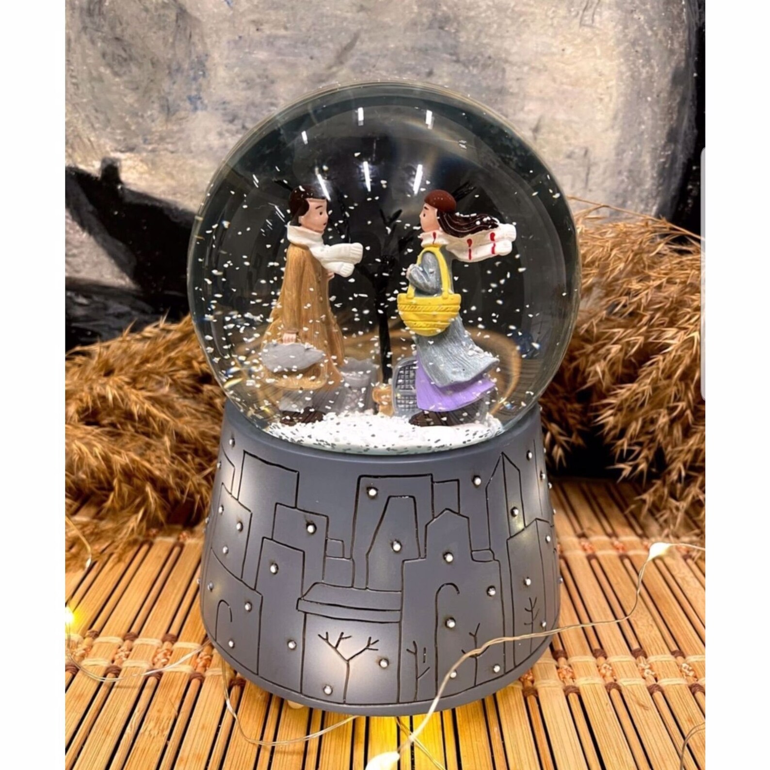 Personalized Snow Globe Musical Gift Valentine's Day Etsy