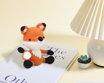 Cute Penguin Crochet Kit, Beginner Animal Crochet Kit, Fox Crochet Kit, Crochet Gifts, DIY Craft Kit Gift, Easy Starter Crochet Kit