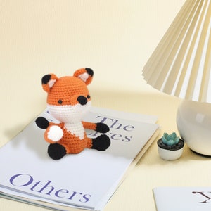 Cute Penguin Crochet Kit, Beginner Animal Crochet Kit, Fox Crochet Kit, Crochet Gifts, DIY Craft Kit Gift, Easy Starter Crochet Kit