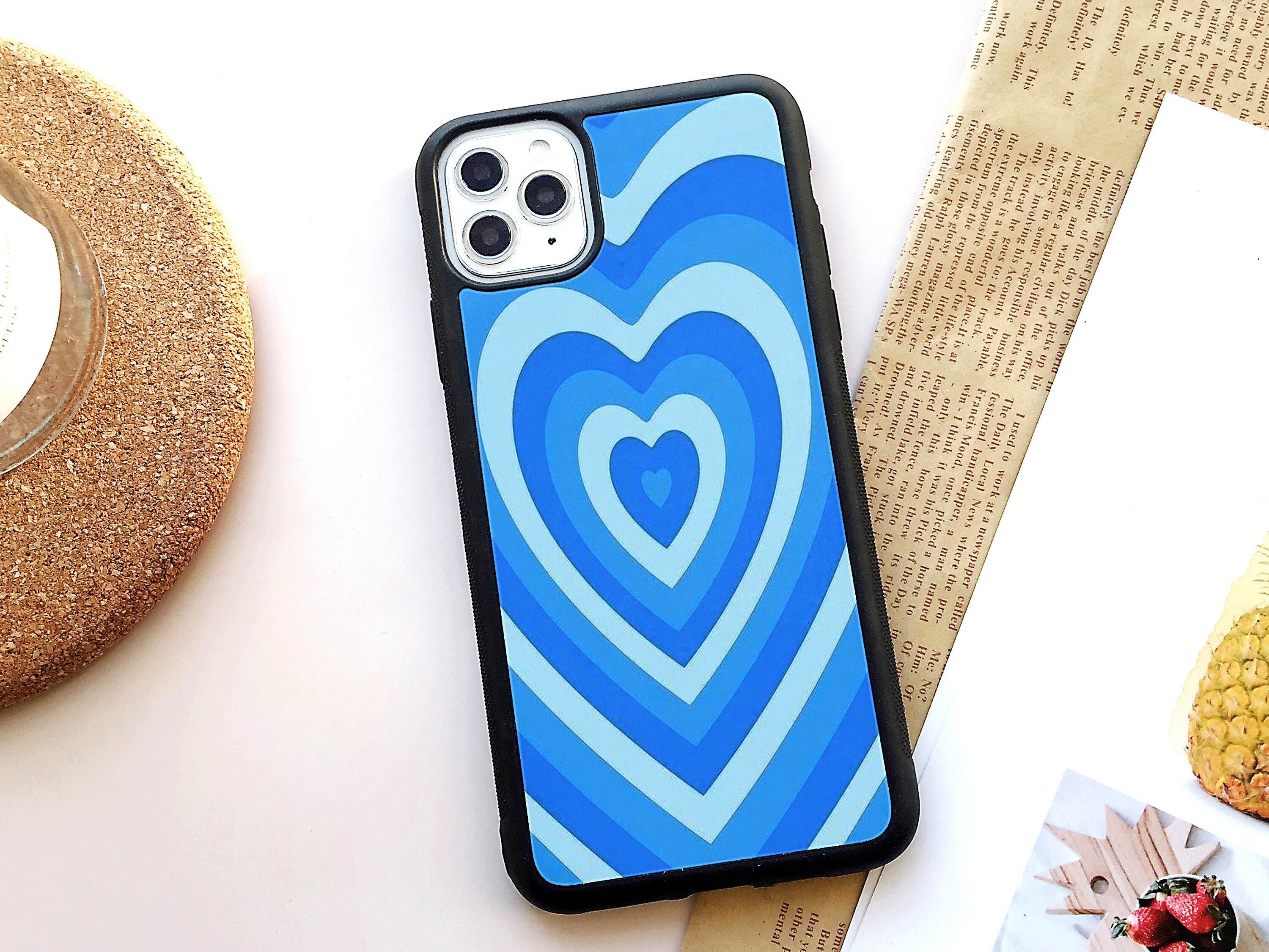 Blue Hearts Phone Case For iPhone 12 Mini Case 12 11 Pro Max Etsy
