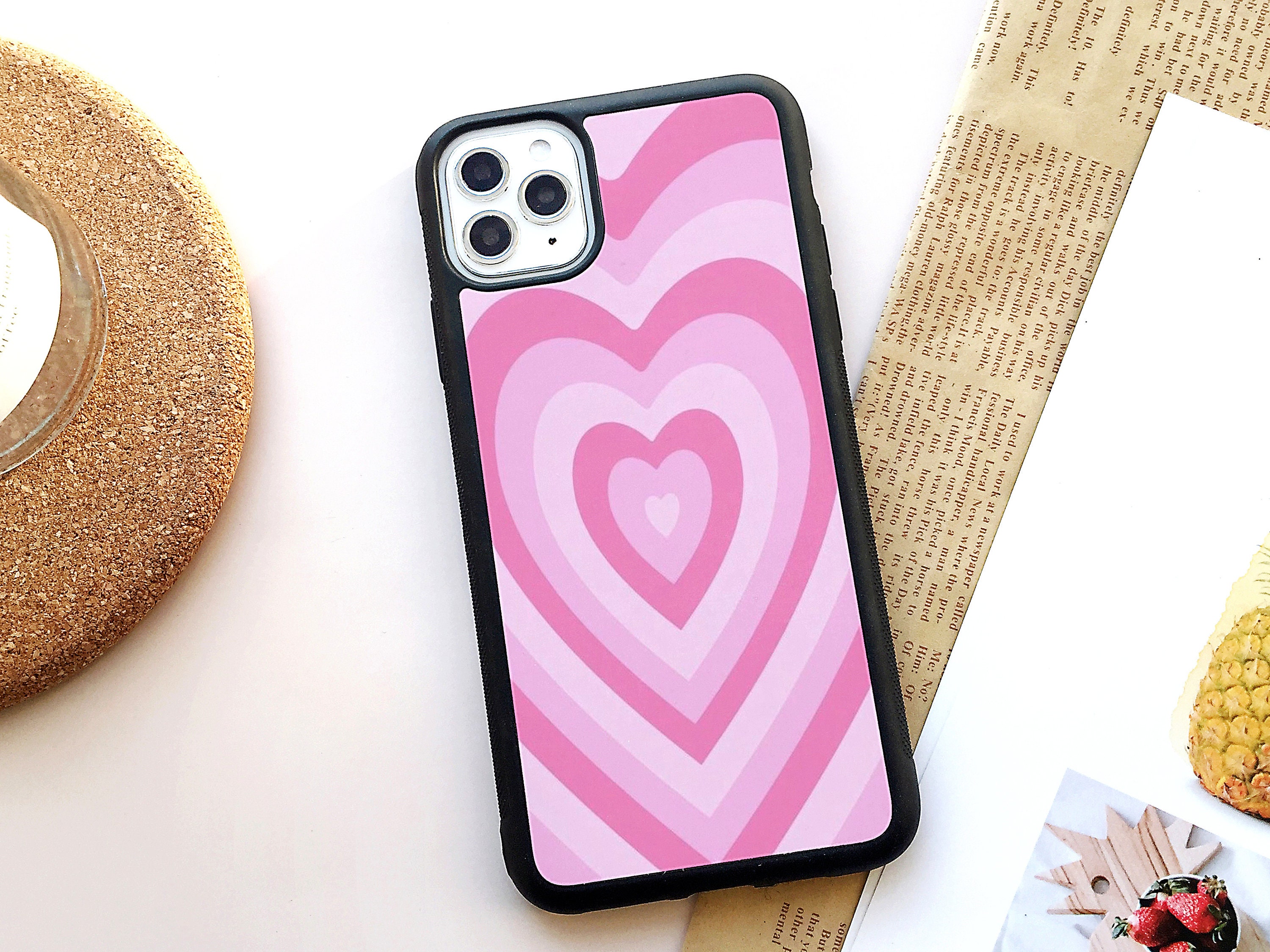 Pink Hearts Phone Case For iPhone 12 Mini Case 12 11 Pro Max Etsy