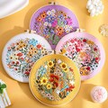 Colorful Flowers Embroidery Kit for Beginners Modern, Easy Floral/Floral Art Kit with Hoop, DIY Starter Craft Kit for Adults