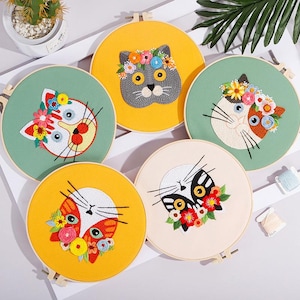 Embroidery Kit For Beginners Modern Crewel Embroidery Kit