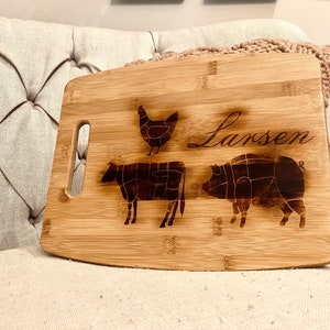 Custom Designed Burned Cutting Boards