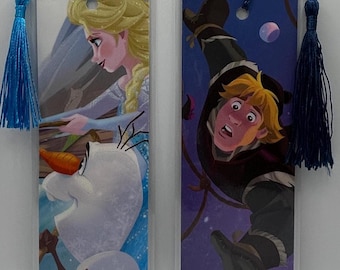 Disney: Frozen (2) Bookmarks • An ArtfullyAltered Handmade Bookmark
