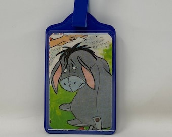 Disney: Eeyore • An ArtfullyAltered Handmade Backpack/Luggage Tag