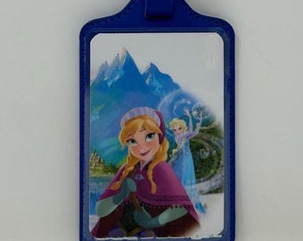 Disney: Frozen • An ArtfullyAltered Handmade Backpack/Luggage Tag