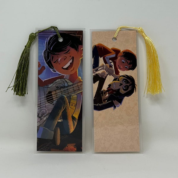 Disney: Coco (2) Bookmarks • An ArtfullyAltered Handmade Bookmark